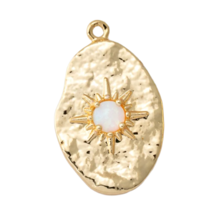 Oval Opal Charm