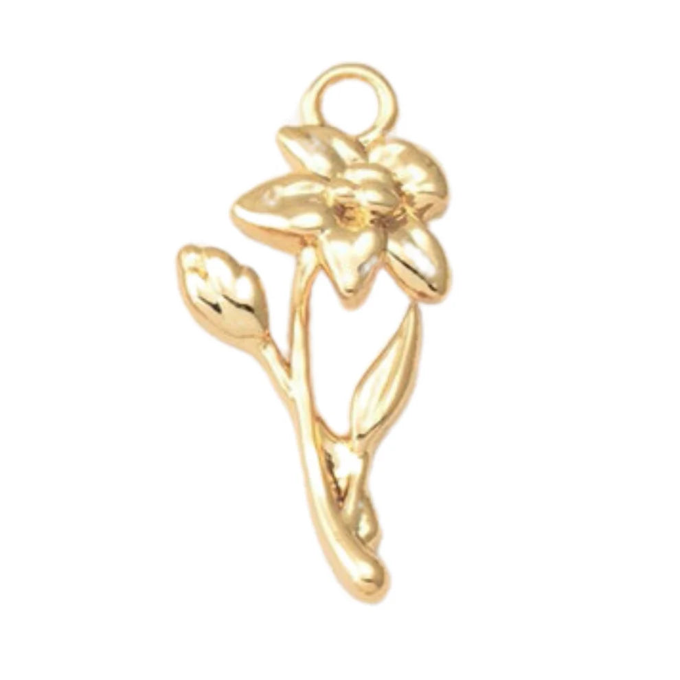 Birth Flower Charm