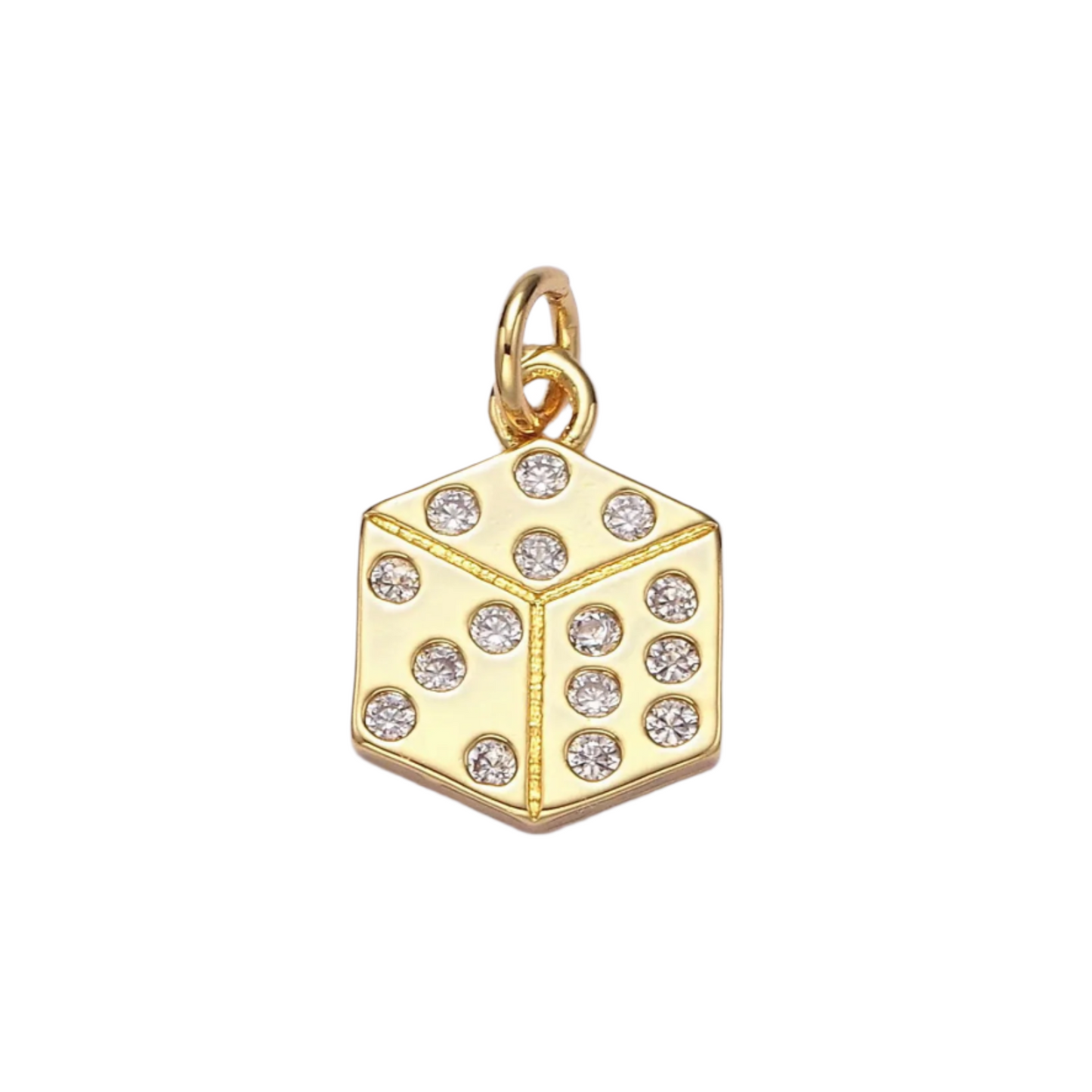 Dice CZ Charm