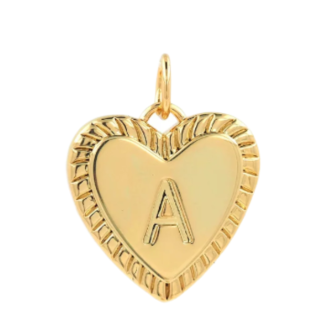 Heart Letter Charm