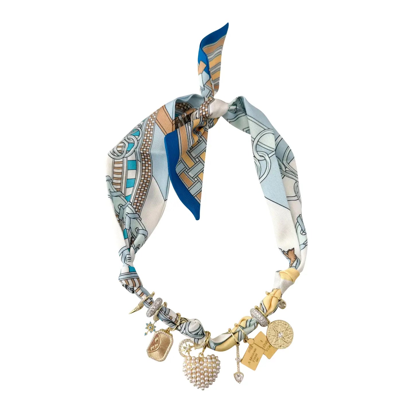 Blair Multi Charm Scarf Necklace