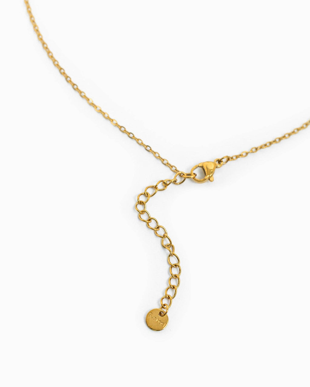 Stainless Paperclip Chain Y-Drop Star & Dagger Necklace