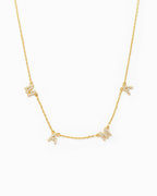 MAMA CZ Letter Station Necklace