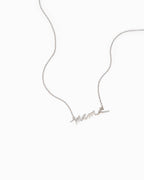 Minimal Cursive Mama Pendant Necklace