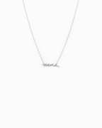 Minimal Cursive Mama Pendant Necklace