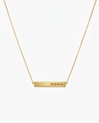 MAMA Modern Bar Engraved Necklace