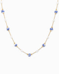 Vintage Essence Gold Necklace - Blue