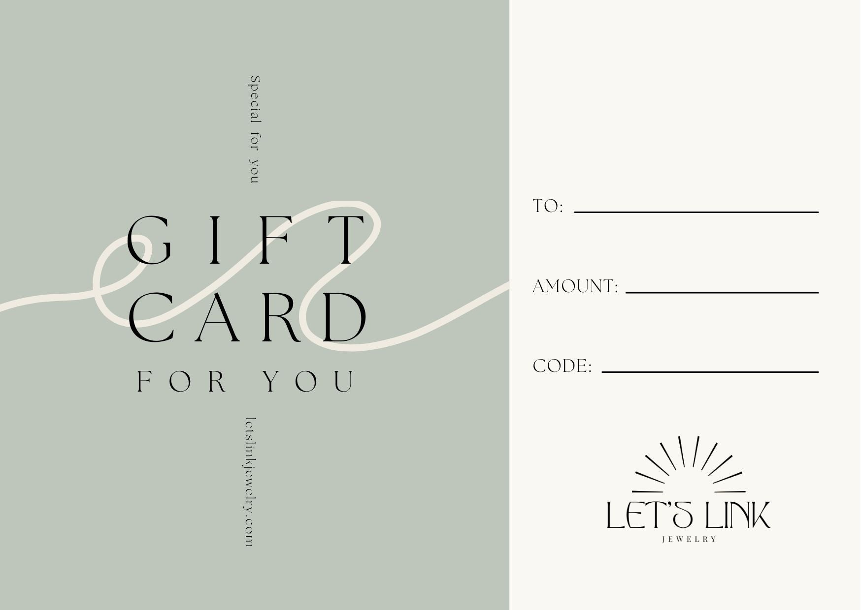Let's Link Jewelry Gift Card