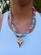 Palm Scarf Necklace