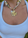 Flora Scarf Necklace