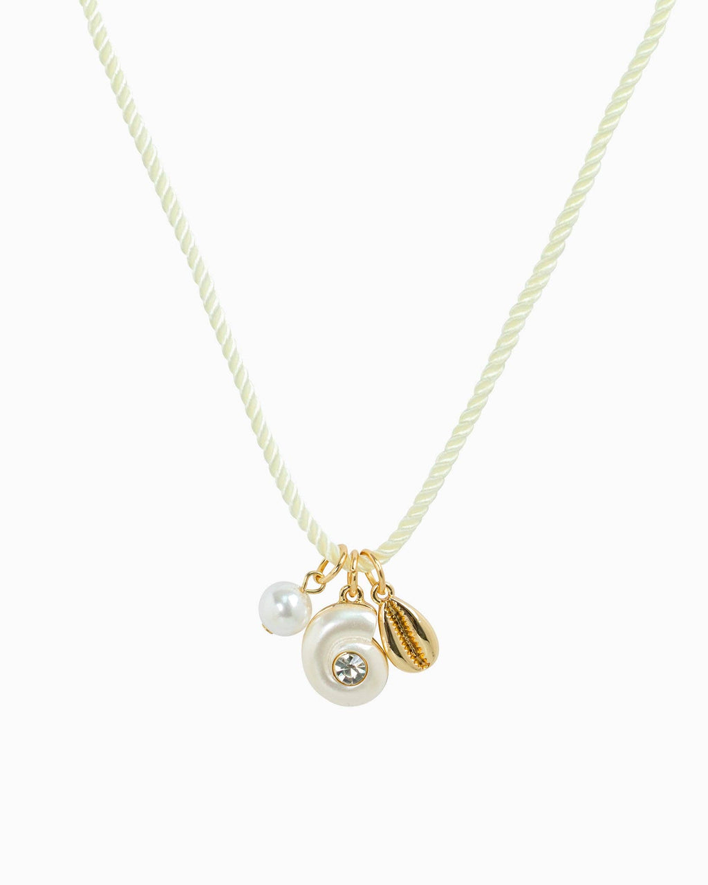 Beach Mode Ivory Coastal Rope Charm Necklace