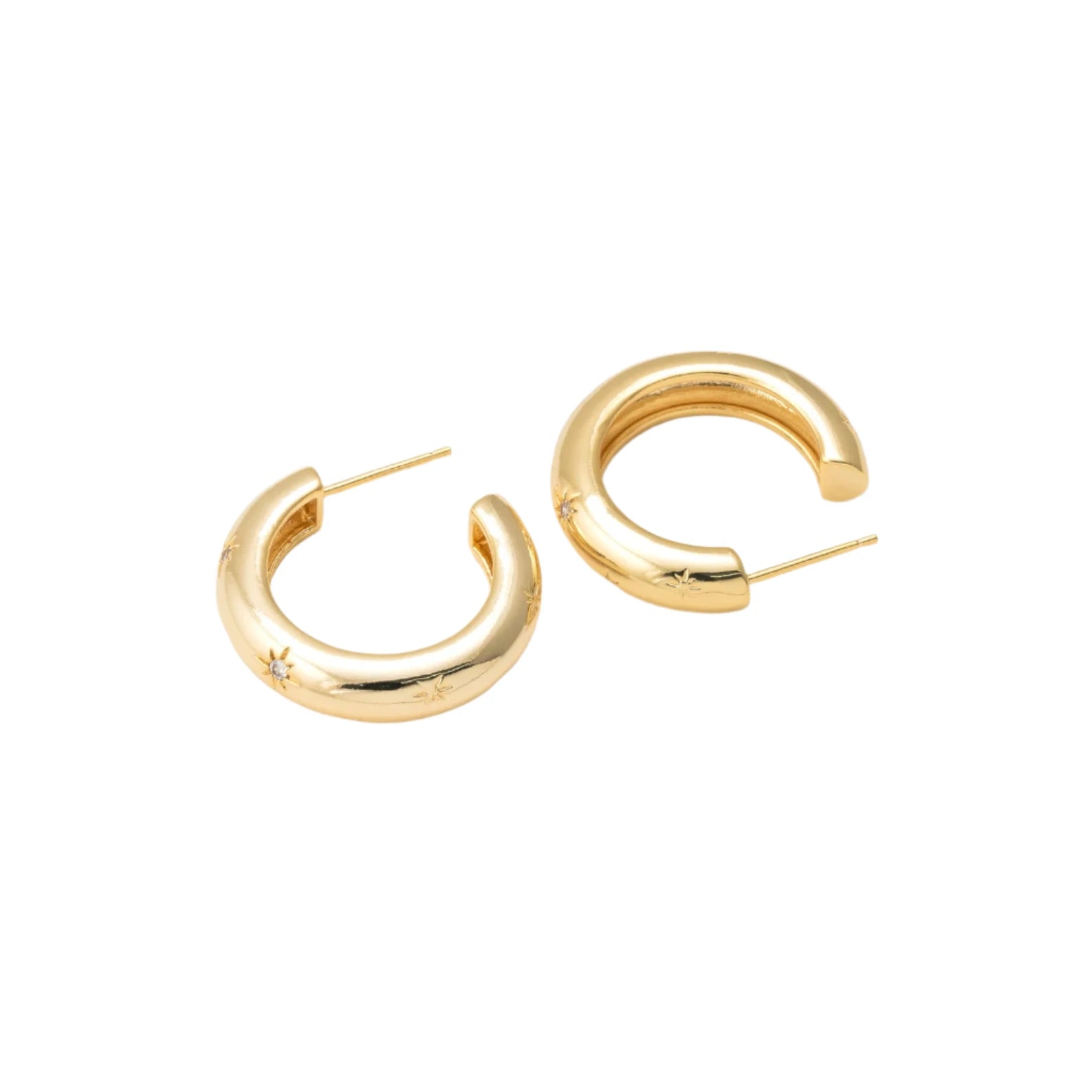 Celeste Hoop Earrings - Silver