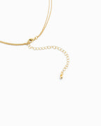 Layered Teardrop Semi Precious Stone Necklace