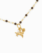 Wild Rose Western Horse Bead Necklace