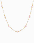 Elegant pink pearl gold jewelry