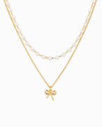 Luxe Bow Layered Necklace
