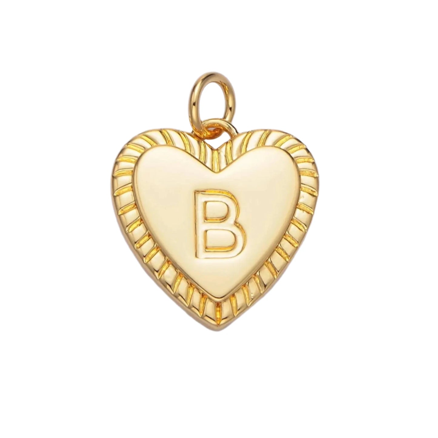 Heart Letter Charm